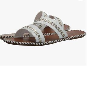 new Lucky Brand Womens Zanora Slip On Flat Casual Slide Sandals253